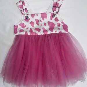 Pink and White Tulle Dress Girls